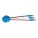 PIGTAIL, SLIM-LINE 0.18 IN MALE BULLET/STRAIGHT MALE PIN, 3 WIRES, 5 IN WIRE L, 4 CONNECTORS