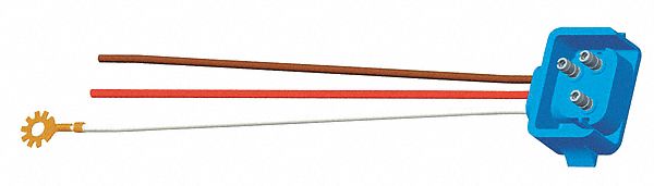 PIGTAIL, BLUNT CUT/RING TERMINAL/PL-3 CONNECTOR, 3 WIRES, 18 IN WIRE L, 2 CONNECTORS