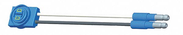 PIGTAIL, SLIM-LINE 0.18 IN MALE BULLET/THIN-LINE, 2 WIRES, 5 IN WIRE L, 3 CONNECTORS