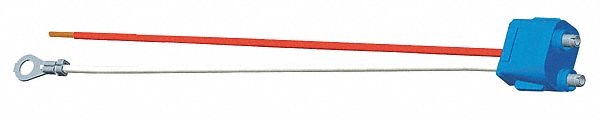 PIGTAIL, BLUNT CUT/RING TERMINAL/STRAIGHT PL-3 CONNECTOR, 2 WIRES, 11 IN WIRE L, 2 CONNECTORS