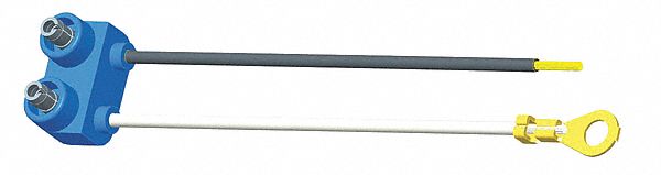PIGTAIL, PL-10 CONNECTOR/RING TERMINAL/BLUNT CUT, 2 WIRES, 6 IN WIRE L, 3 CONNECTORS