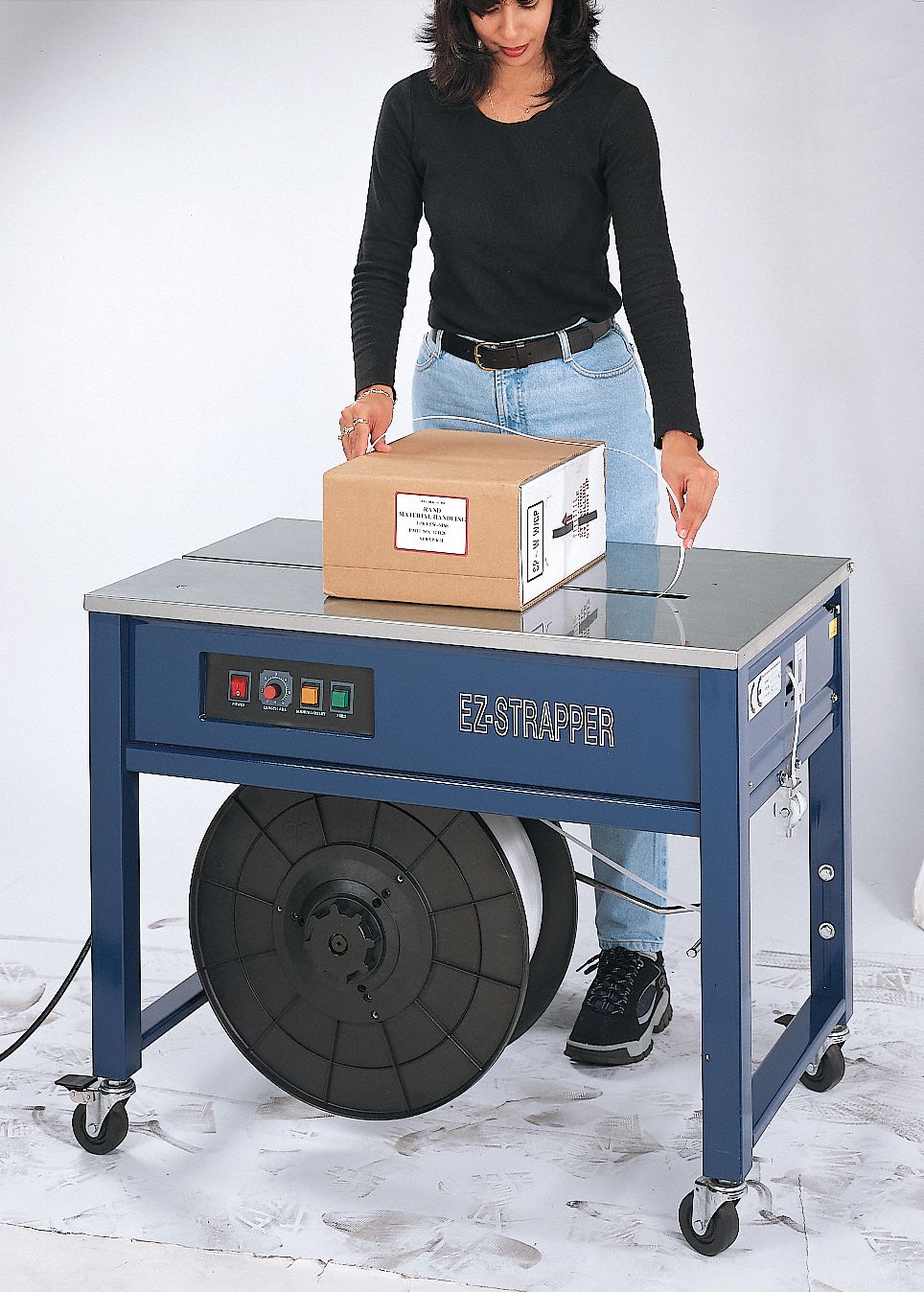 GRAINGER APPROVED Standard Duty, Plastic Strapping, Machine Strapping, 3/8 in Strapping Width, 0