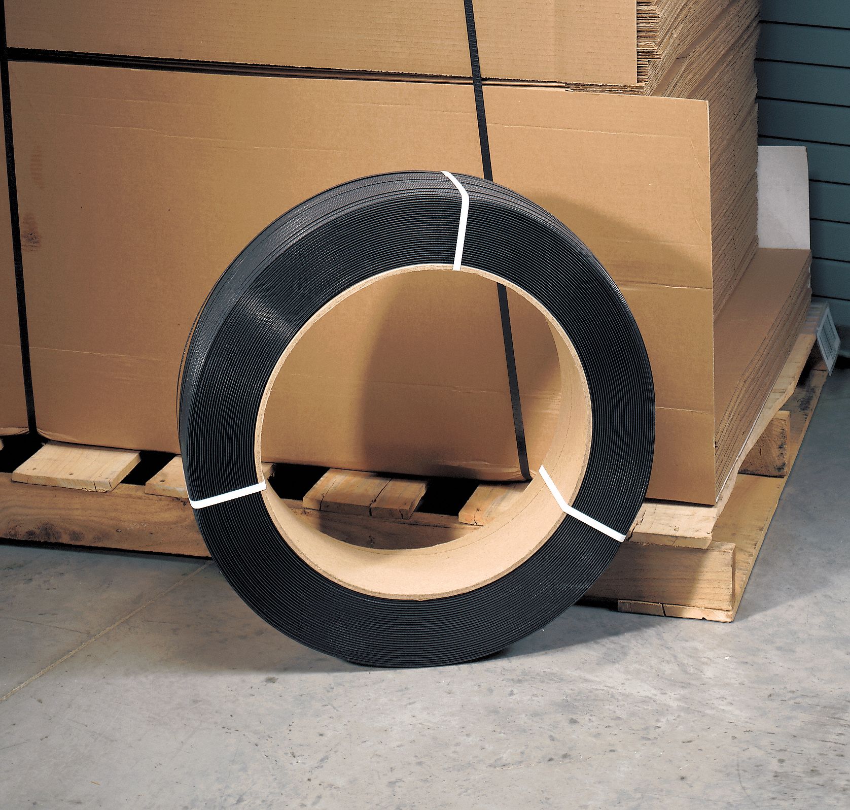 PLASTIC STRAPPING, ½ IN STRAPPING W, 0.026 IN THICK, 500 LB BREAK STRENGTH, 6,600 FT OVERALL L