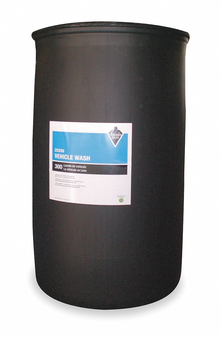 TOUGH GUY, 55 gal Container Size, Drum, Vehicle Wash 2CXX82CXX8