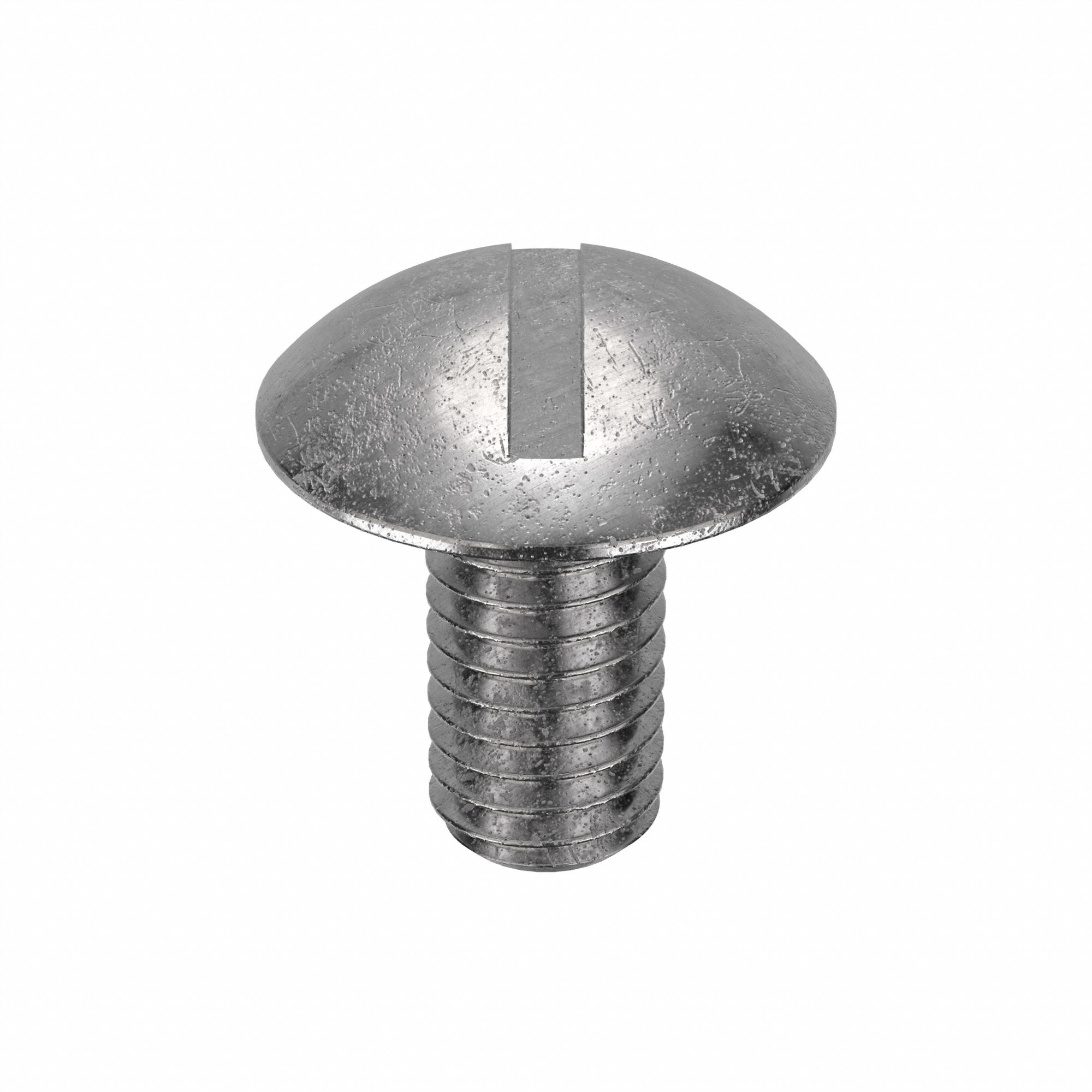 Machine Screw: #10-32 Thread Size, 3/8 in Lg, Stainless Steel, Plain, Truss, Slotted, 100 PK