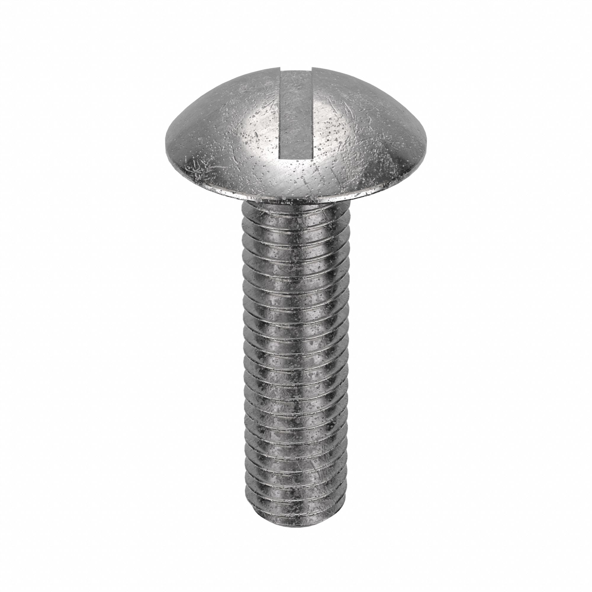 Machine Screw: #10-32 Thread Size, 3/4 in Lg, Stainless Steel, Plain, Truss, Slotted, Machine Screw