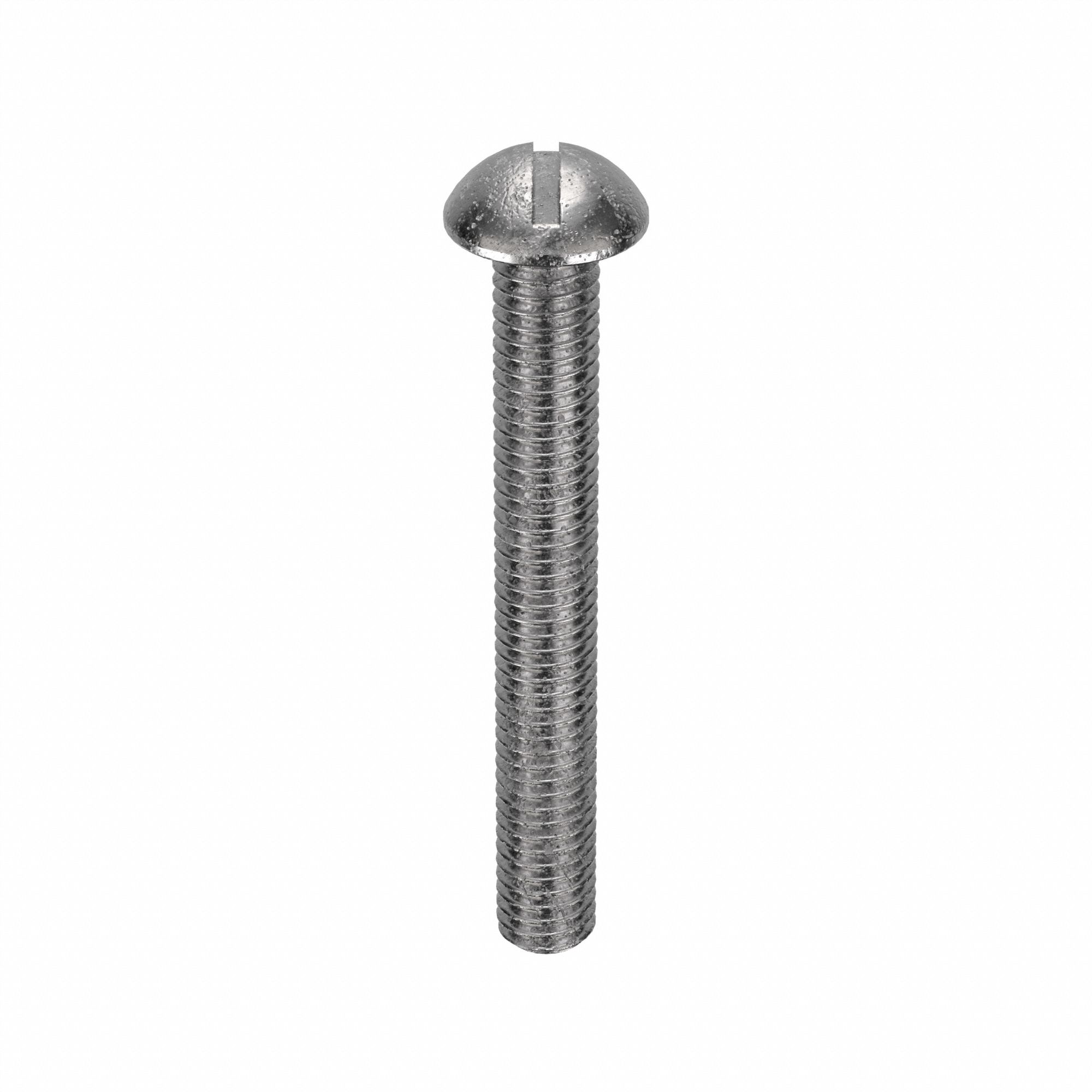 VIS MÉCANIQUE,NO10-32,1½PO LO,INOX 18-8,LISSE,BOMBÉE,FENDUE,100PQ