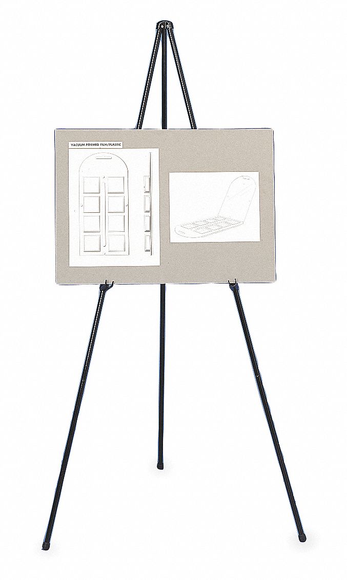 2CY79 - Portable Folding Easel 63 inx34 in Black