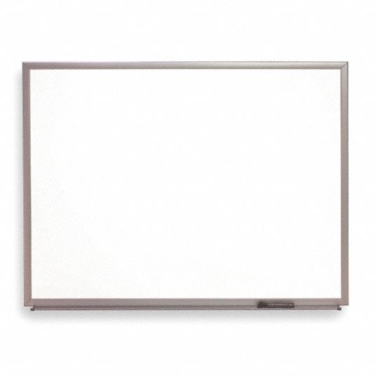 Gloss Dry Erase Board, 48 inH x 72 inW, White - Grainger