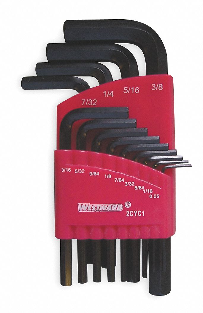 HEX KEY SET,13 PCS.,SAE,S17,L SHAPE