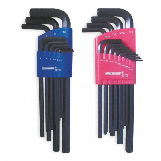 Hex Allen Key Short Arm 3/4 Black Alloy