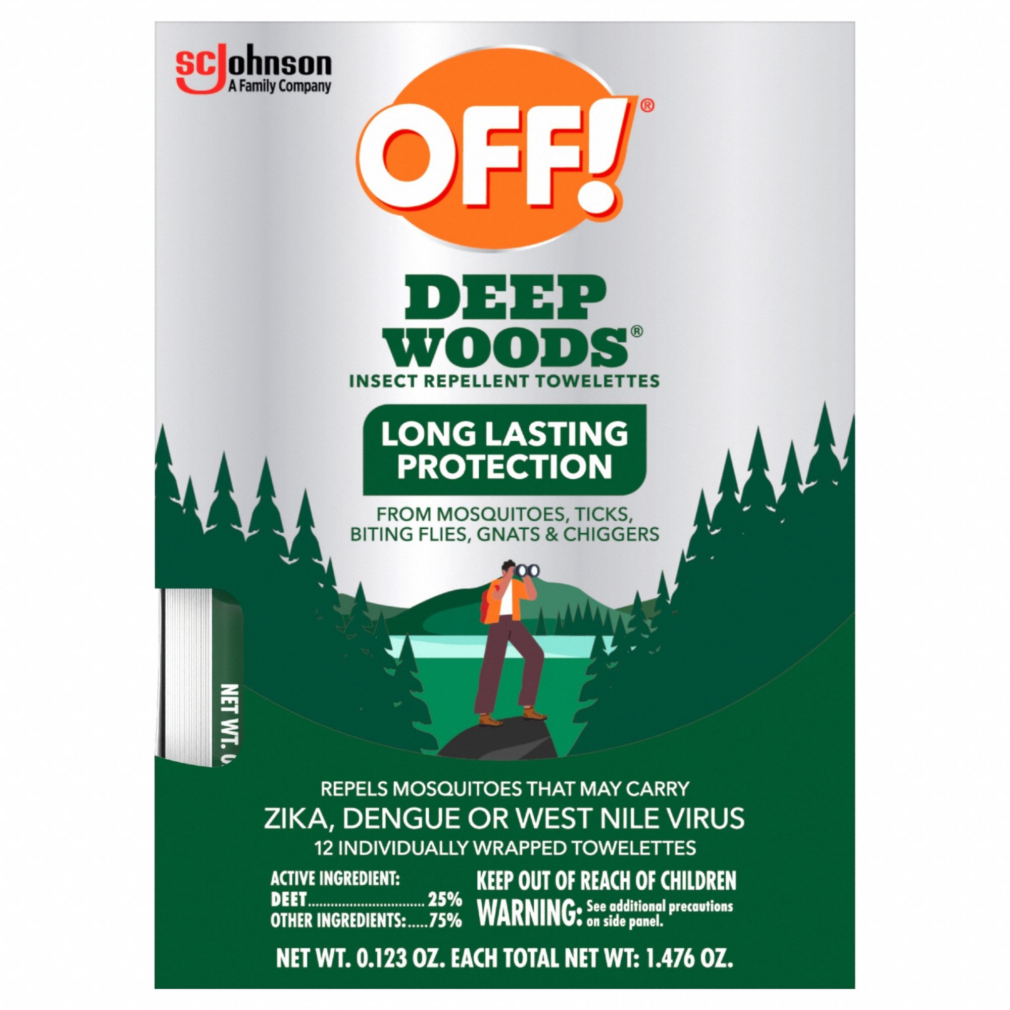 OFF, For Use on Flying and Crawling Insects, Wipes, Insect Repellent