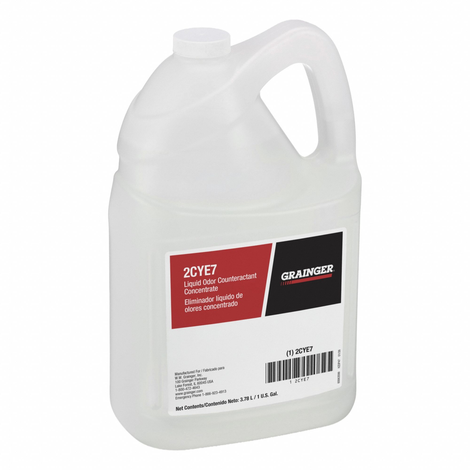 Deodorizer: Jug, 1 gal Container Size, Liquid, Concentrated, Floral