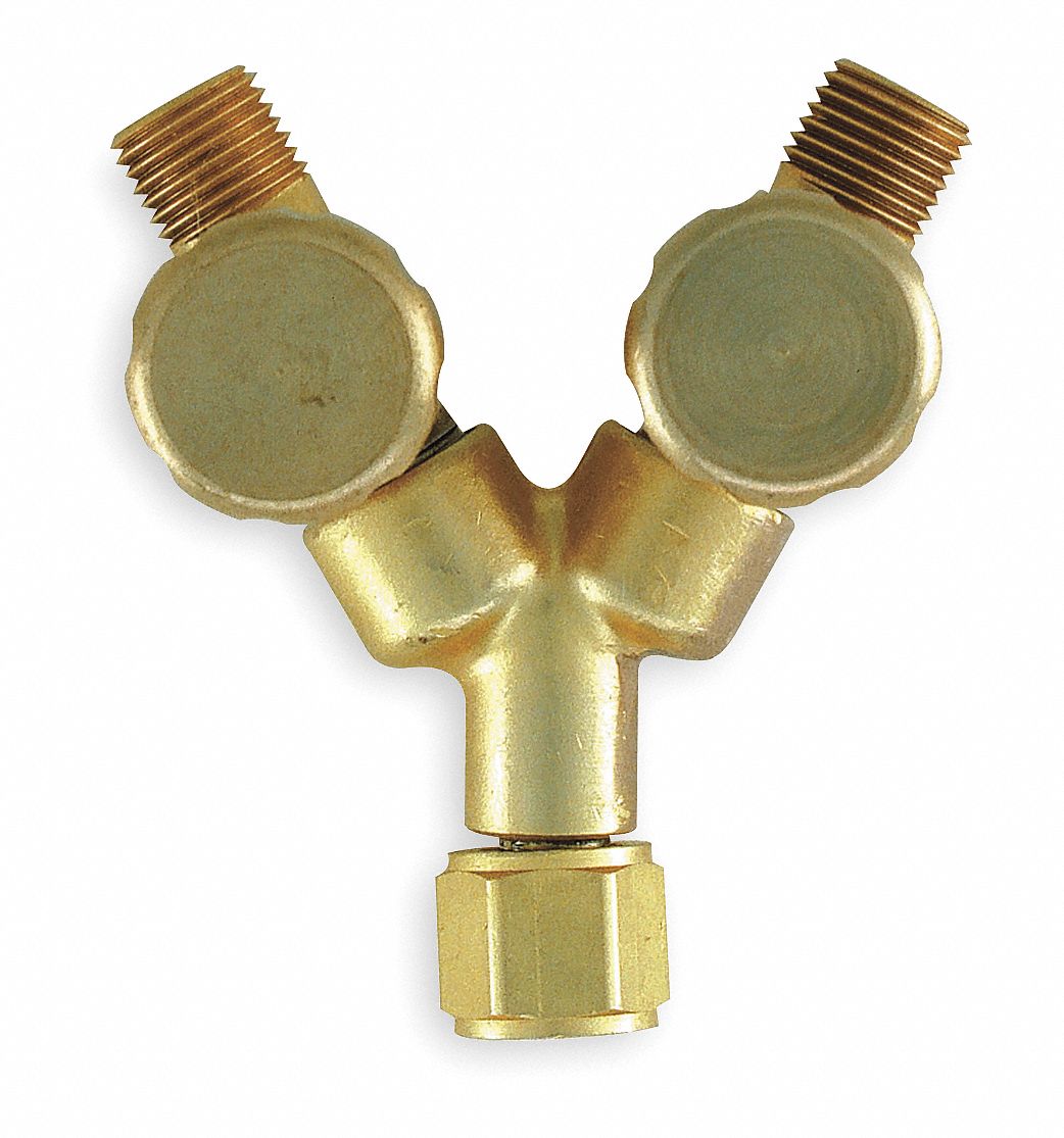 OXYGEN MANIFOLD ASSEMBLY, TWO HOSE