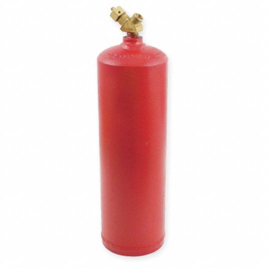 UNIWELD Empty Fuel Cylinder: Acetylene Gas Service, 10 cu ft Fuel ...