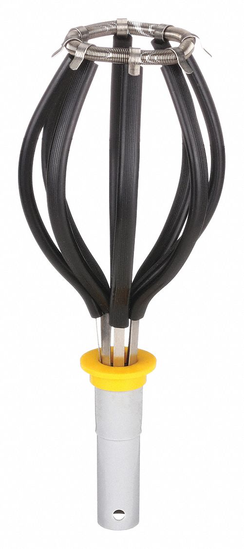 LIGHT BULB CHANGER, RUBBER-COVERED FINGERS WITH GARTER SPRING, R52/R57, 3V698