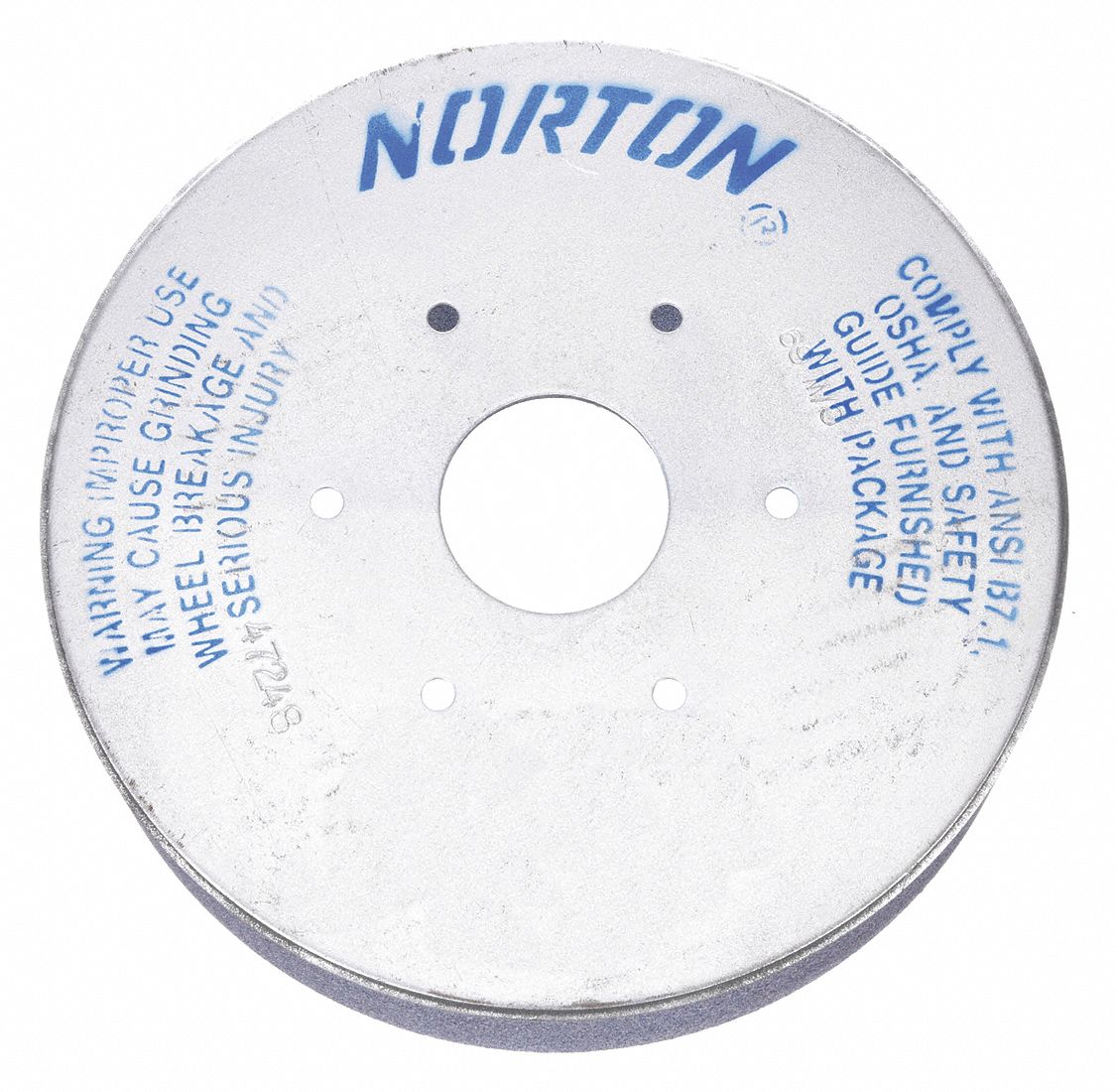Plate Mounted Grinding Disc, 9 In Dia, 46G