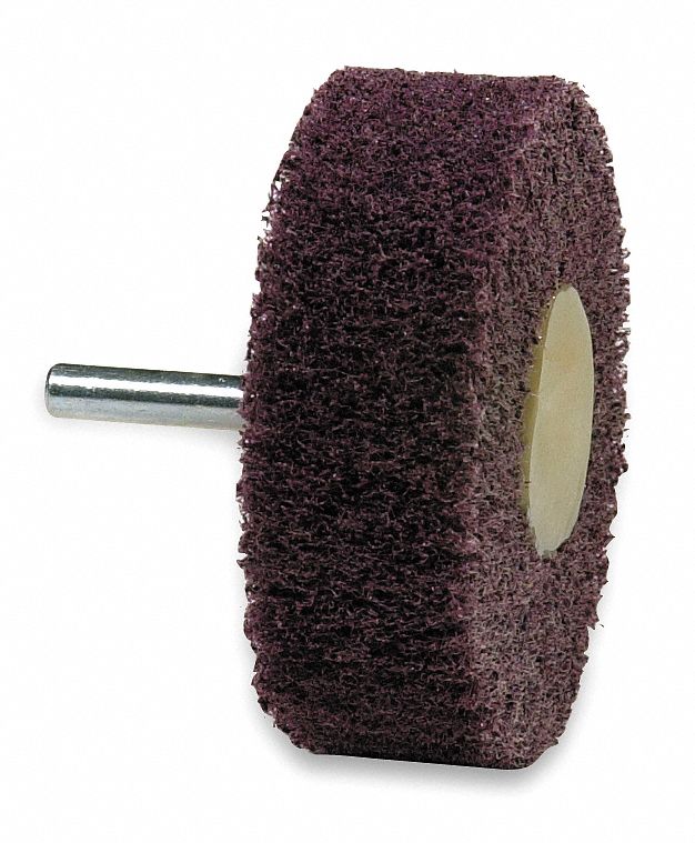 SURFACE CONDITIONING FLAP WHEEL, 6 IN DIAMETER X 1 IN W, 2 IN ARBOUR, ALUMINUM OXIDE, MEDIUM