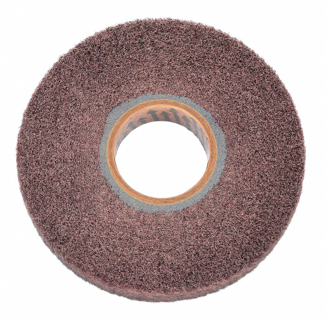 Surface Conditioning Flap Wheel: 6 in Dia x 1 in W, 2 in Arbor, Aluminum Oxide, 180 Grit