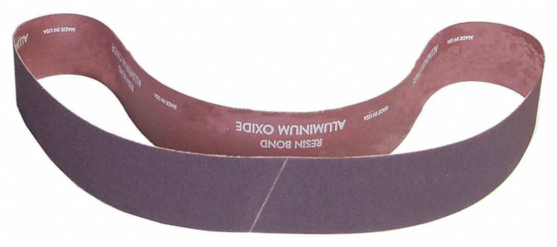 Sanding Belt: 1 in W x 42 in L, Aluminum Oxide, 150 Grit, X Wt Cotton Backing, R228 Metalite
