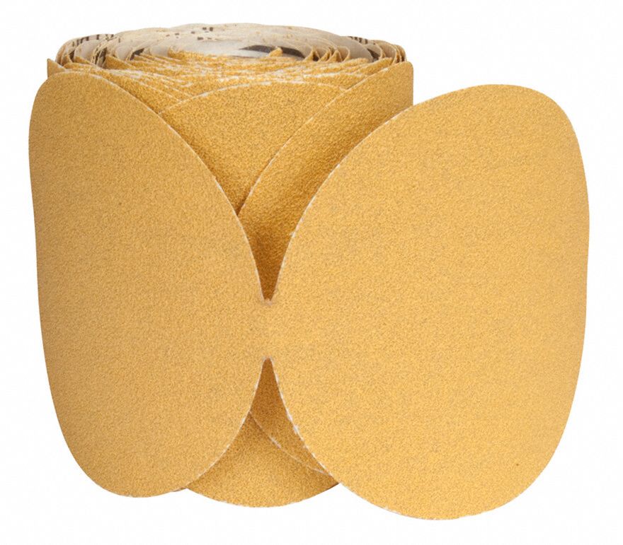 NORTON Sanding Disc Roll, Coated, NonVacuum, 5 in Disc Diameter, 120
