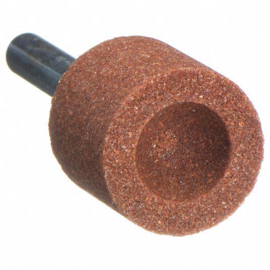 NORTON, 3/4 in Dia, Aluminum Oxide, Vitrified Mounted Point 2D833