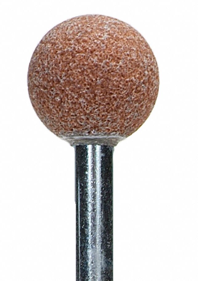 NORTON Vitrified Mounted Point 3/4 in Dia, A40, Medium, Aluminum Oxide