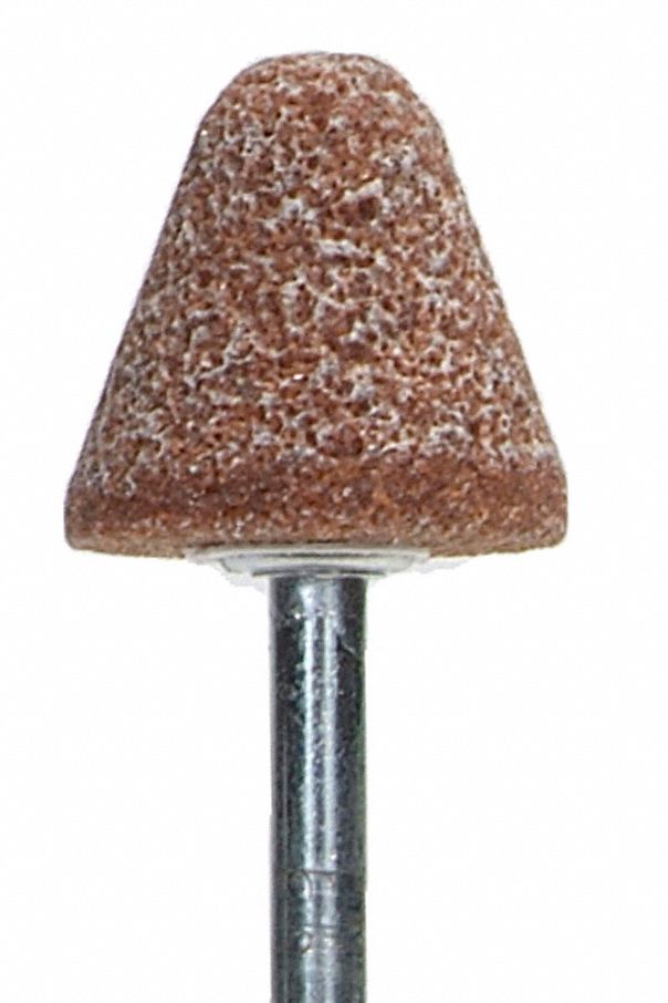 NORTON Vitrified Mounted Point 5/8 in Dia, B41, 5/8 in, Medium