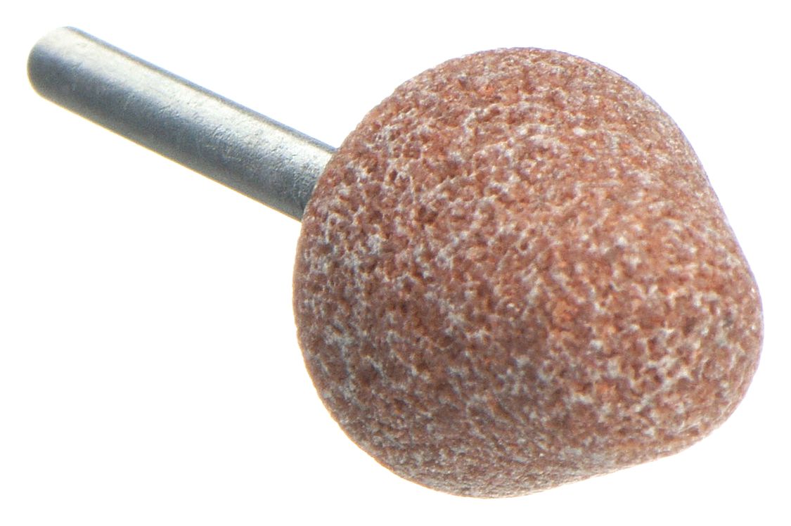 Vitrified Mounted Point: 5/8 in Dia, Aluminum Oxide, 60 Grit, B41