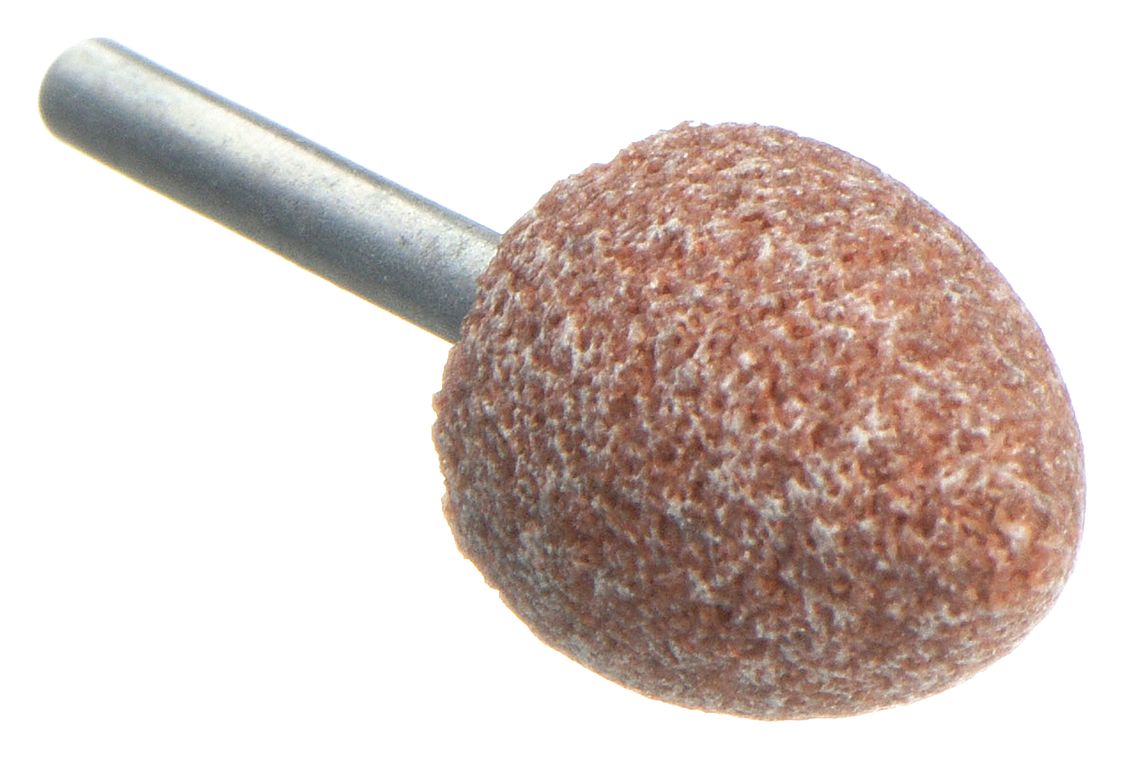 VITRIFIED MOUNTED POINT, ½ IN DIAMETER, ALUMINUM OXIDE, 60 GRIT, B42