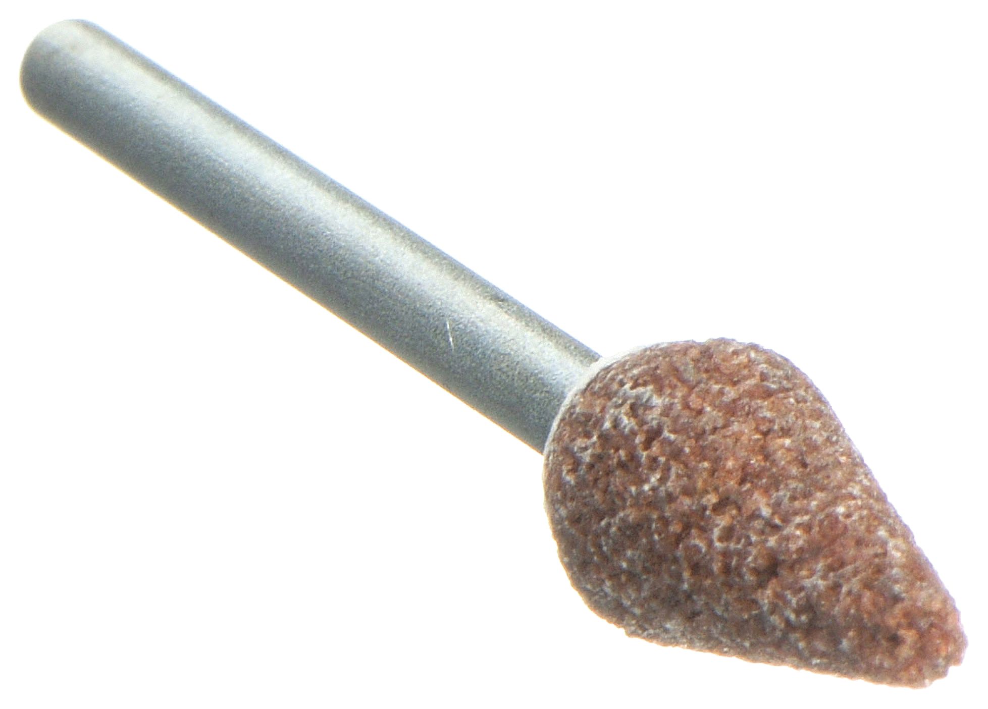 VITRIFIED MOUNTED POINT, 5/16 IN DIAMETER, ALUMINUM OXIDE, 60 GRIT, B53