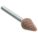VITRIFIED MOUNTED POINT, 5/16 IN DIAMETER, ALUMINUM OXIDE, 60 GRIT, B53