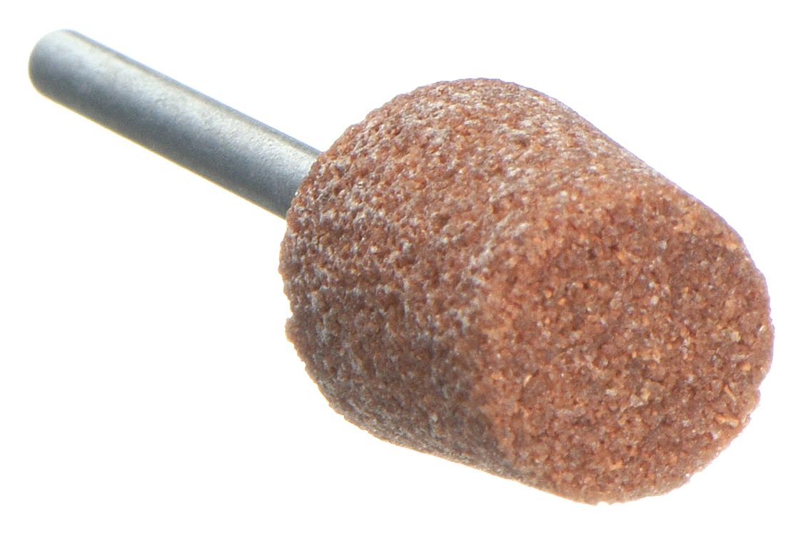VITRIFIED MOUNTED POINT, ½ IN DIAMETER, ALUMINUM OXIDE, 60 GRIT, B91