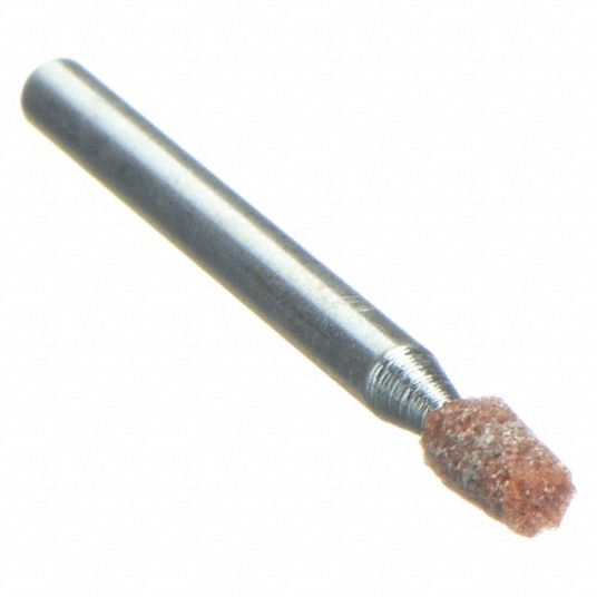 NORTON, 1/8 in Dia, Aluminum Oxide, Vitrified Mounted Point 
