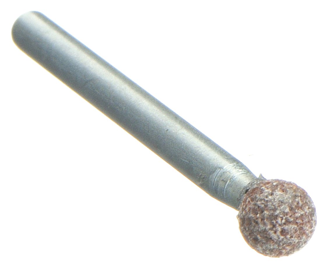 VITRIFIED MOUNTED POINT, 3/16 IN DIAMETER, ALUMINUM OXIDE, 60 GRIT, B123