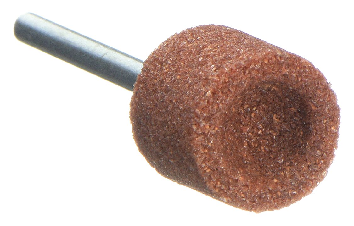 VITRIFIED MOUNTED POINT, ½ IN DIAMETER, ALUMINUM OXIDE, 60 GRIT, B131