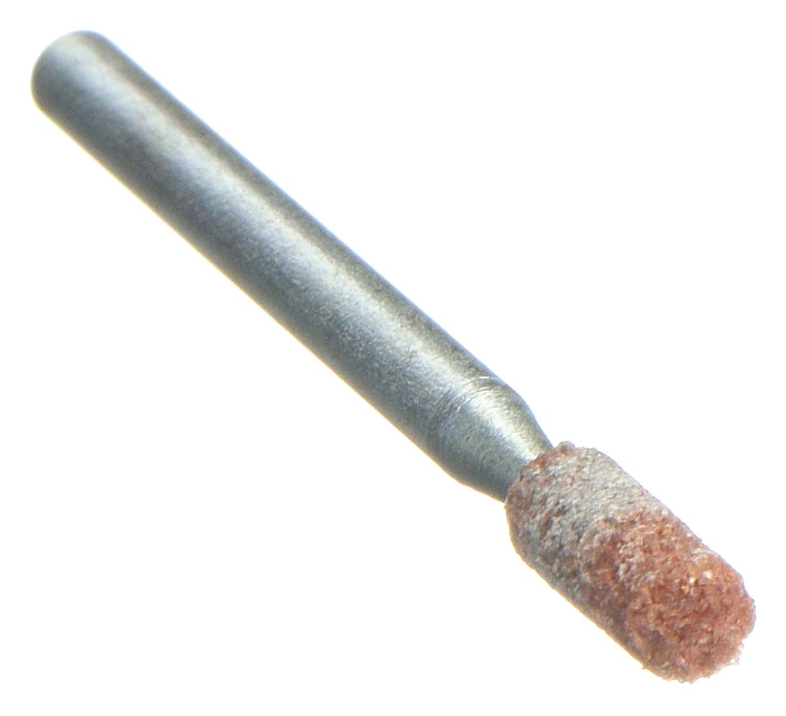 Vitrified Mounted Point: 1/8 in Dia, Aluminum Oxide, 60 Grit, W145