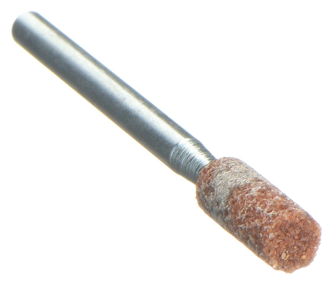 VITRIFIED MOUNTED POINT, 3/16 IN DIAMETER, ALUMINUM OXIDE, 60 GRIT, W154