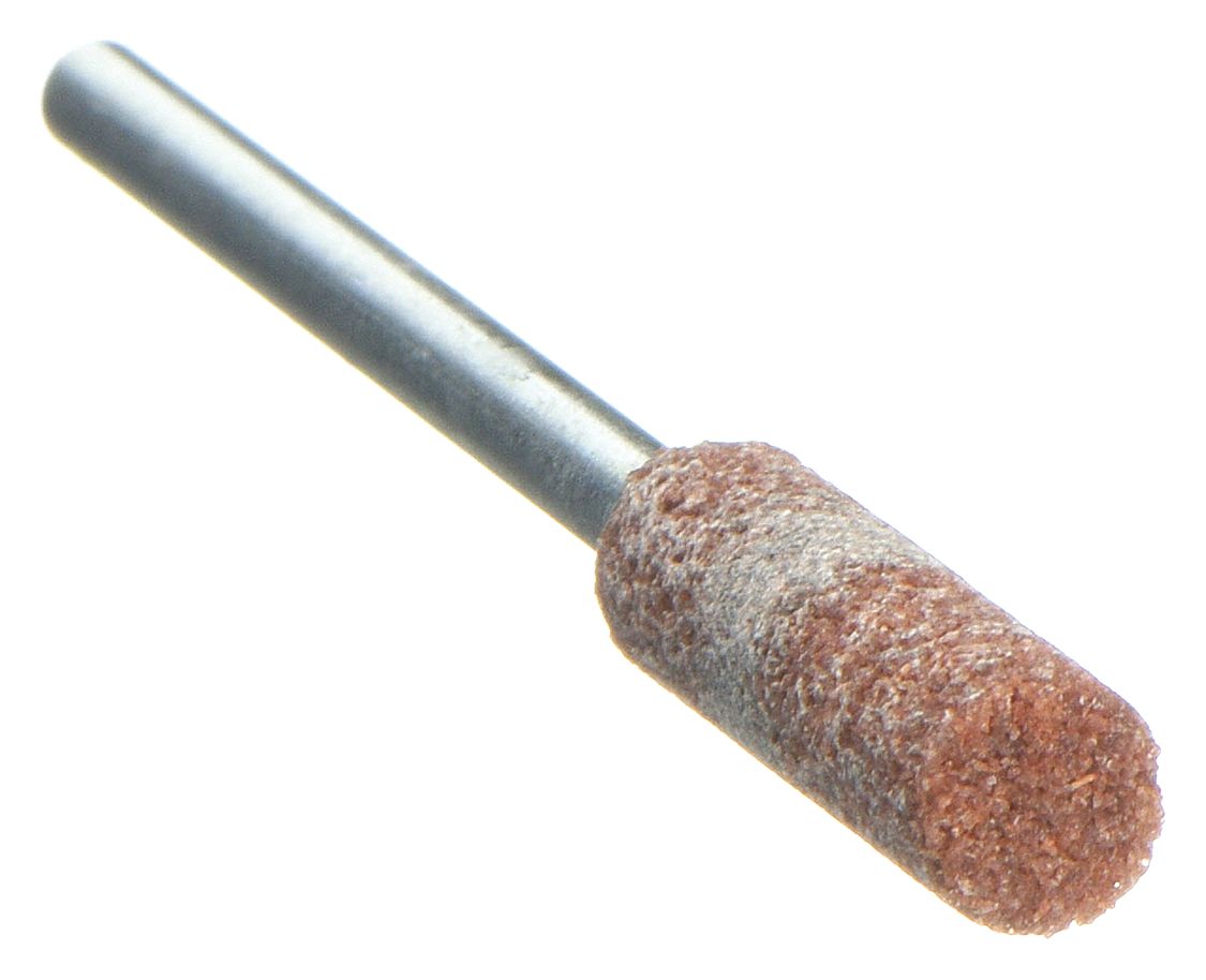 NORTON, 1/4 in Dia, Aluminum Oxide, Vitrified Mounted Point
