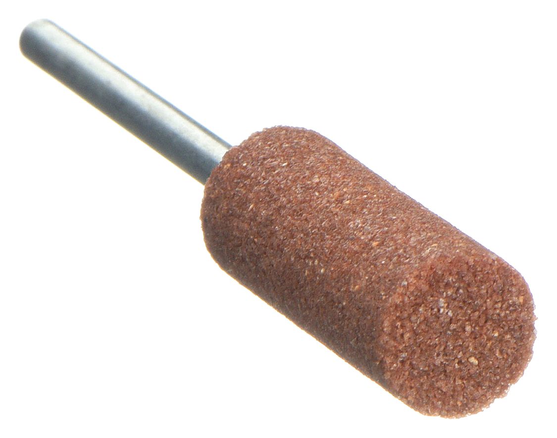 Vitrified Mounted Point: 3/8 in Dia, Aluminum Oxide, 60 Grit, W178