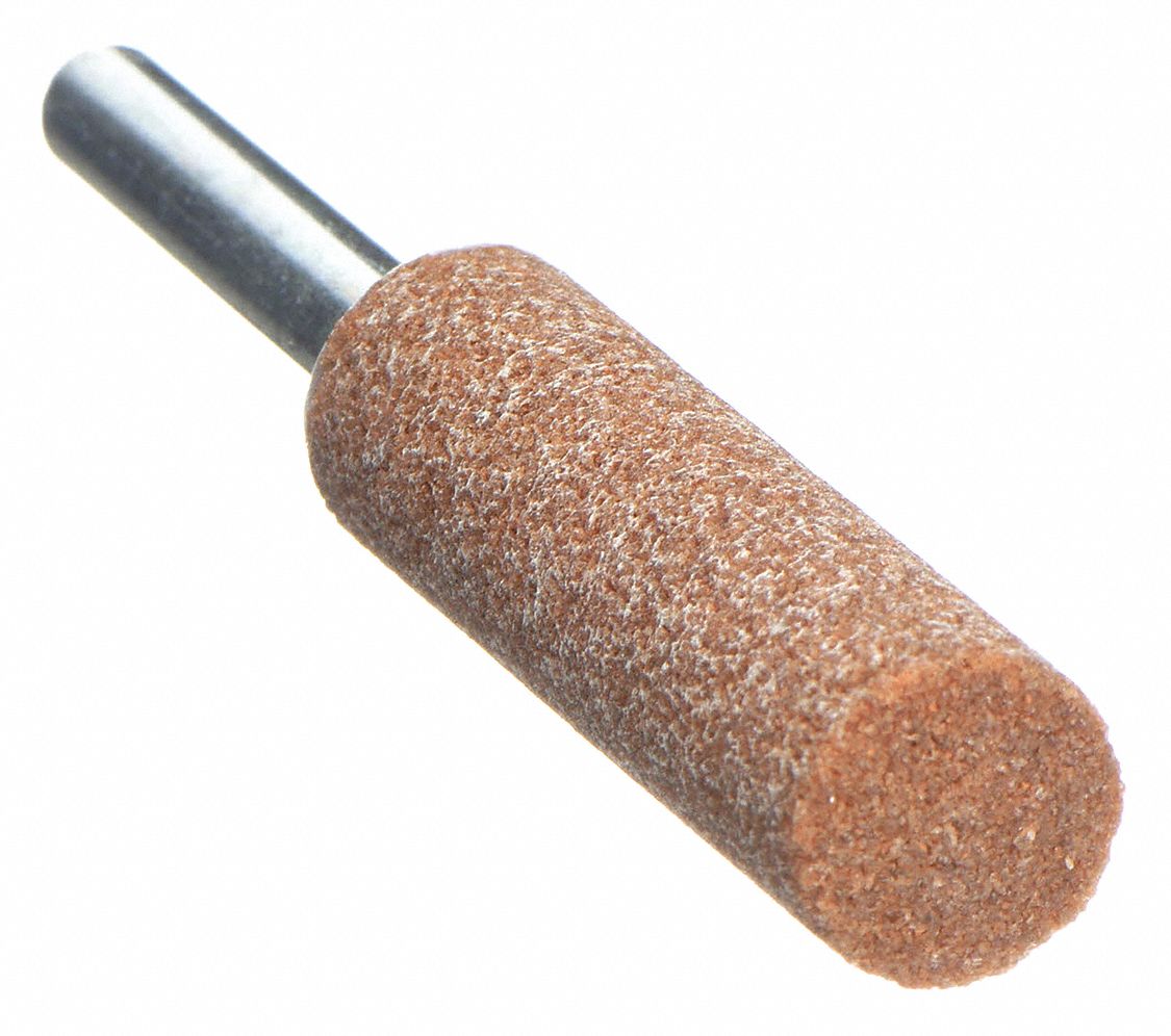 VITRIFIED MOUNTED POINT, ½ IN DIAMETER, ALUMINUM OXIDE, 60 GRIT, W189