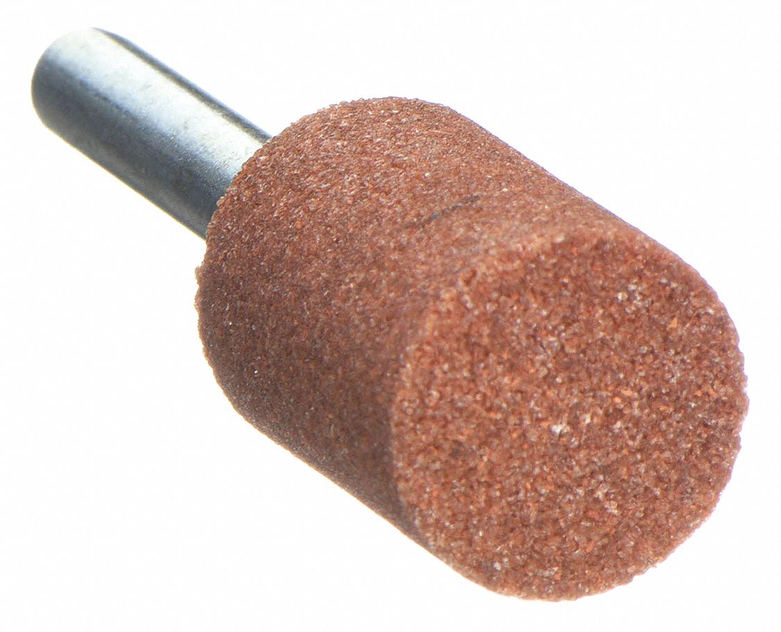 VITRIFIED MOUNTED POINT, ⅝ IN DIAMETER, ALUMINUM OXIDE, 60 GRIT, W196