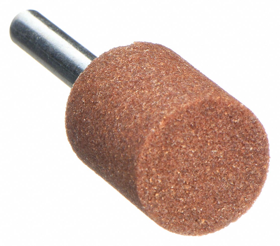 VITRIFIED MOUNTED POINT, ¾ IN DIAMETER, ALUMINUM OXIDE, 60 GRIT, W205