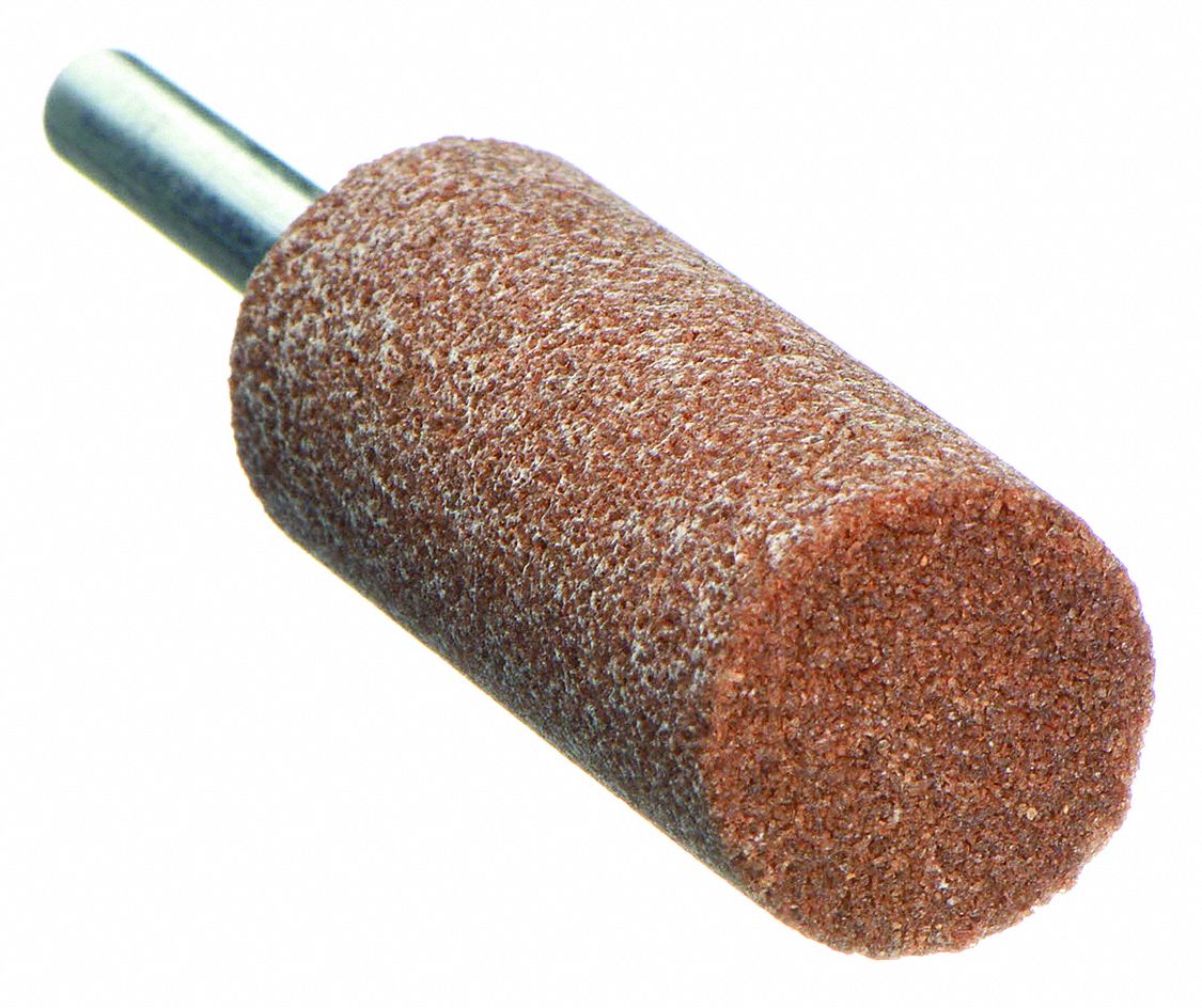 VITRIFIED MOUNTED POINT, ¾ IN DIAMETER, ALUMINUM OXIDE, 60 GRIT, W208