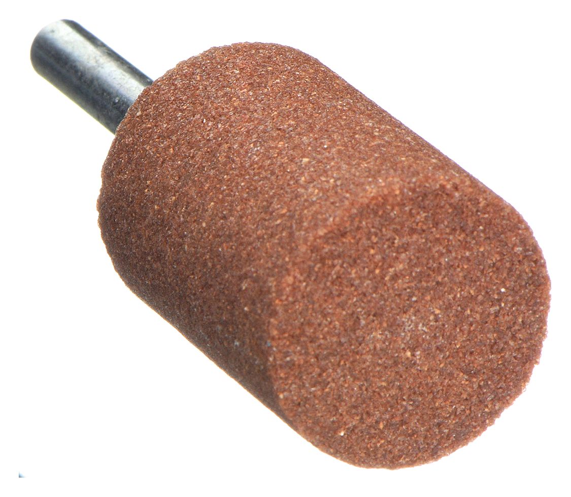 Vitrified Mounted Point: 1 in Dia, Aluminum Oxide, 60 Grit, W221