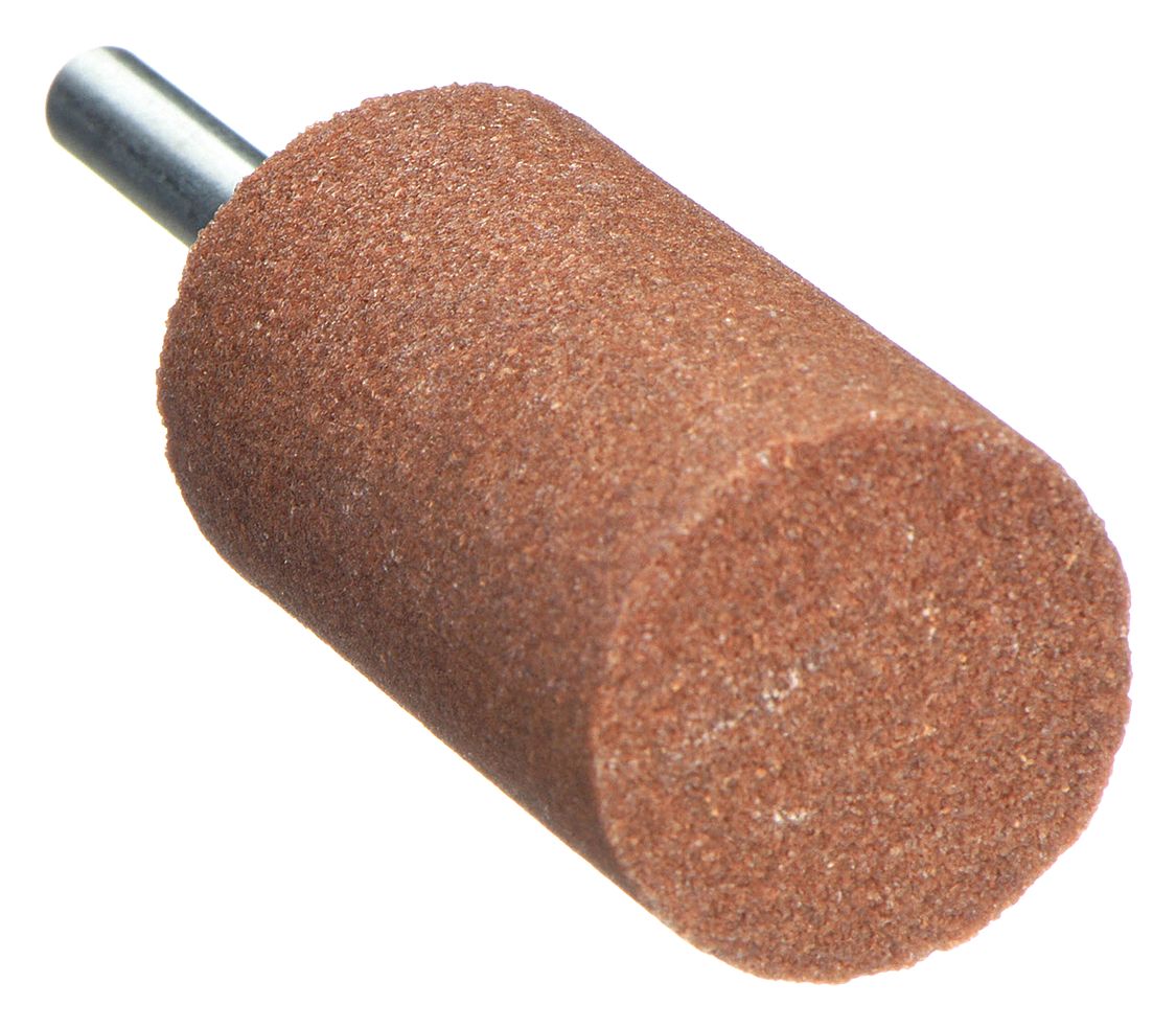 VITRIFIED MOUNTED POINT, 1 IN DIAMETER, ALUMINUM OXIDE, 60 GRIT, W222