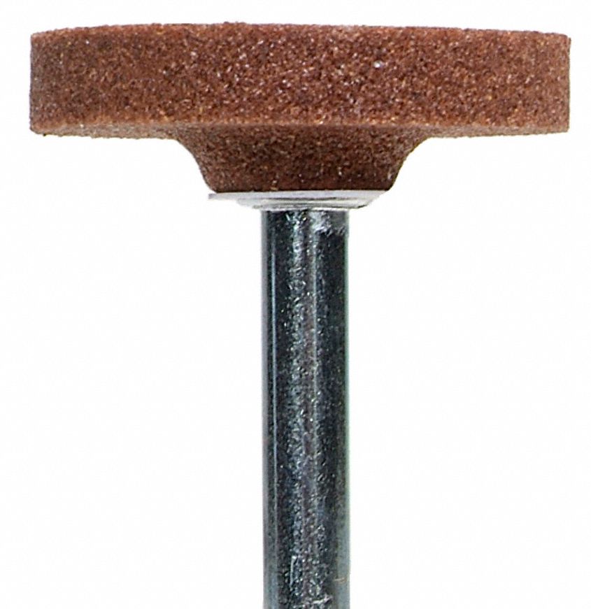NORTON Vitrified Mounted Point 1 1/2 in Dia, W235, 1/4 in, Medium