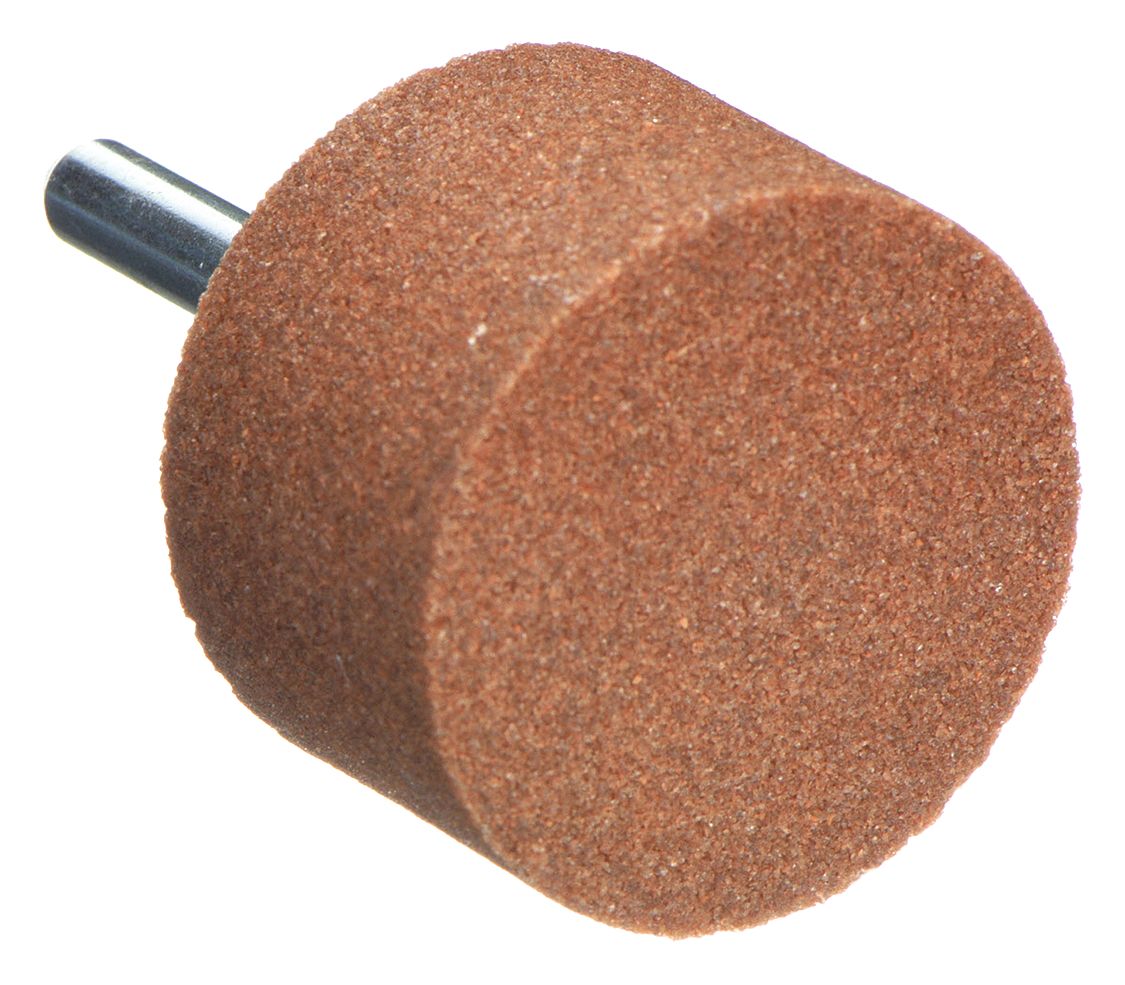 VITRIFIED MOUNTED POINT, 1½ IN DIAMETER, ALUMINUM OXIDE, 60 GRIT, W237