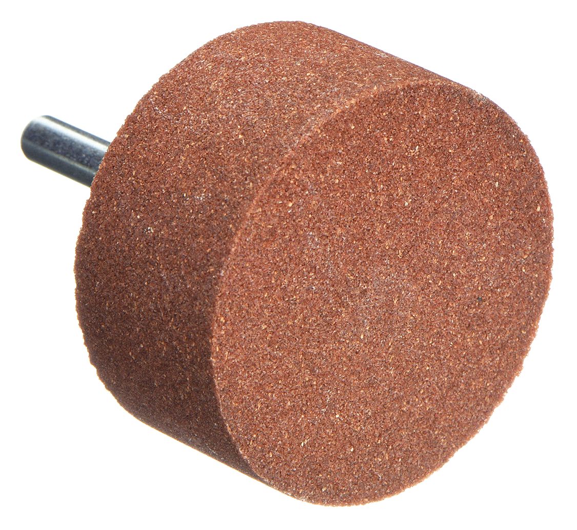 VITRIFIED MOUNTED POINT, 2 IN DIAMETER, ALUMINUM OXIDE, 60 GRIT, W242