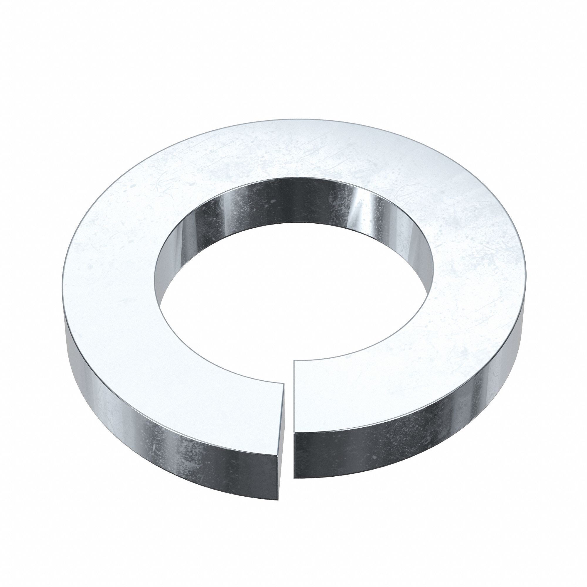 SPLIT LOCK WASHER, FOR #10 SCREW, SPLIT LOCK, STEEL, ZINC PLATED, 0.2 IN ID, 100 PK